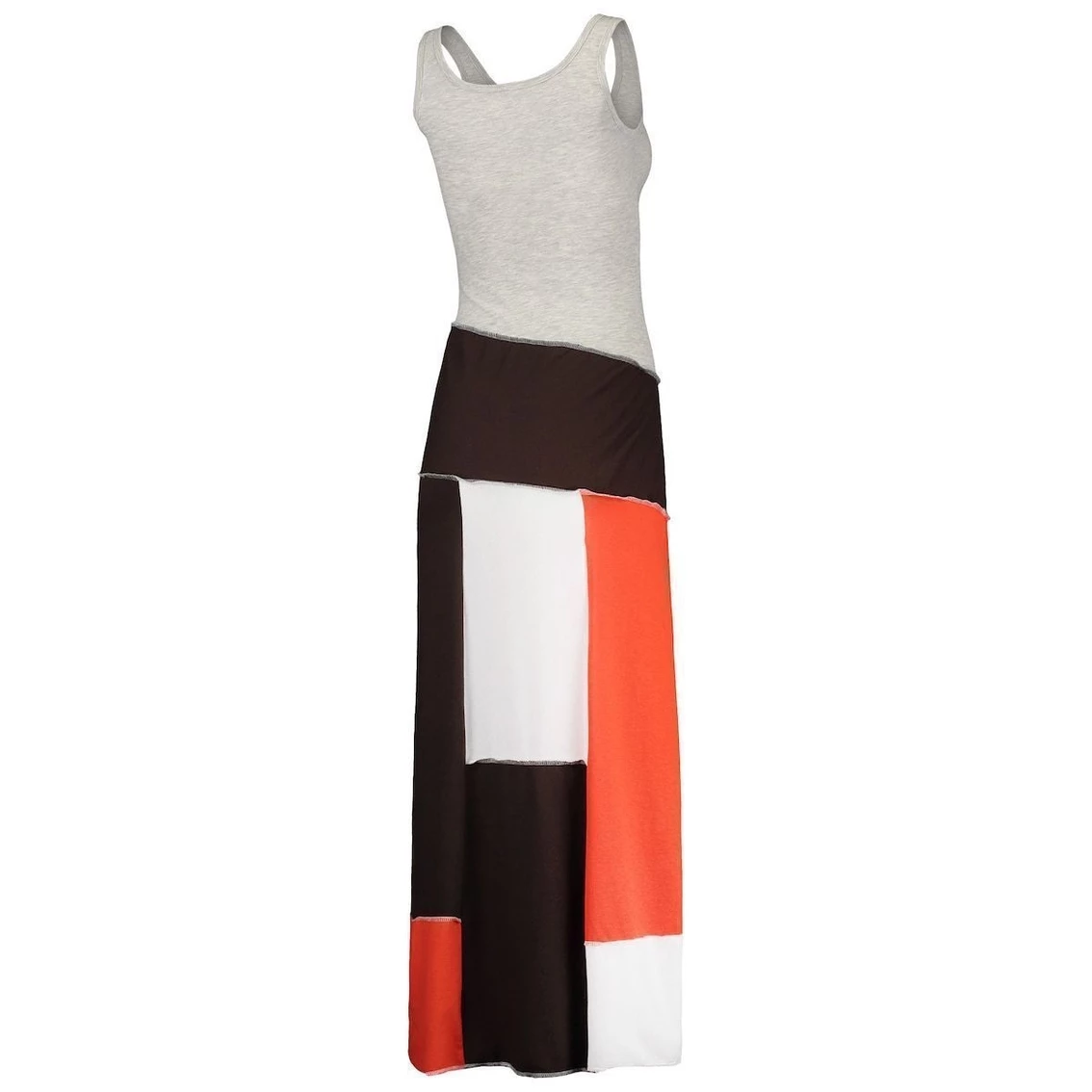 Best Sale π Women's Refried Apparel Heathered Gray Cleveland Browns Tri-Blend Sleeveless Maxi π Dress βοΈ - Image 4