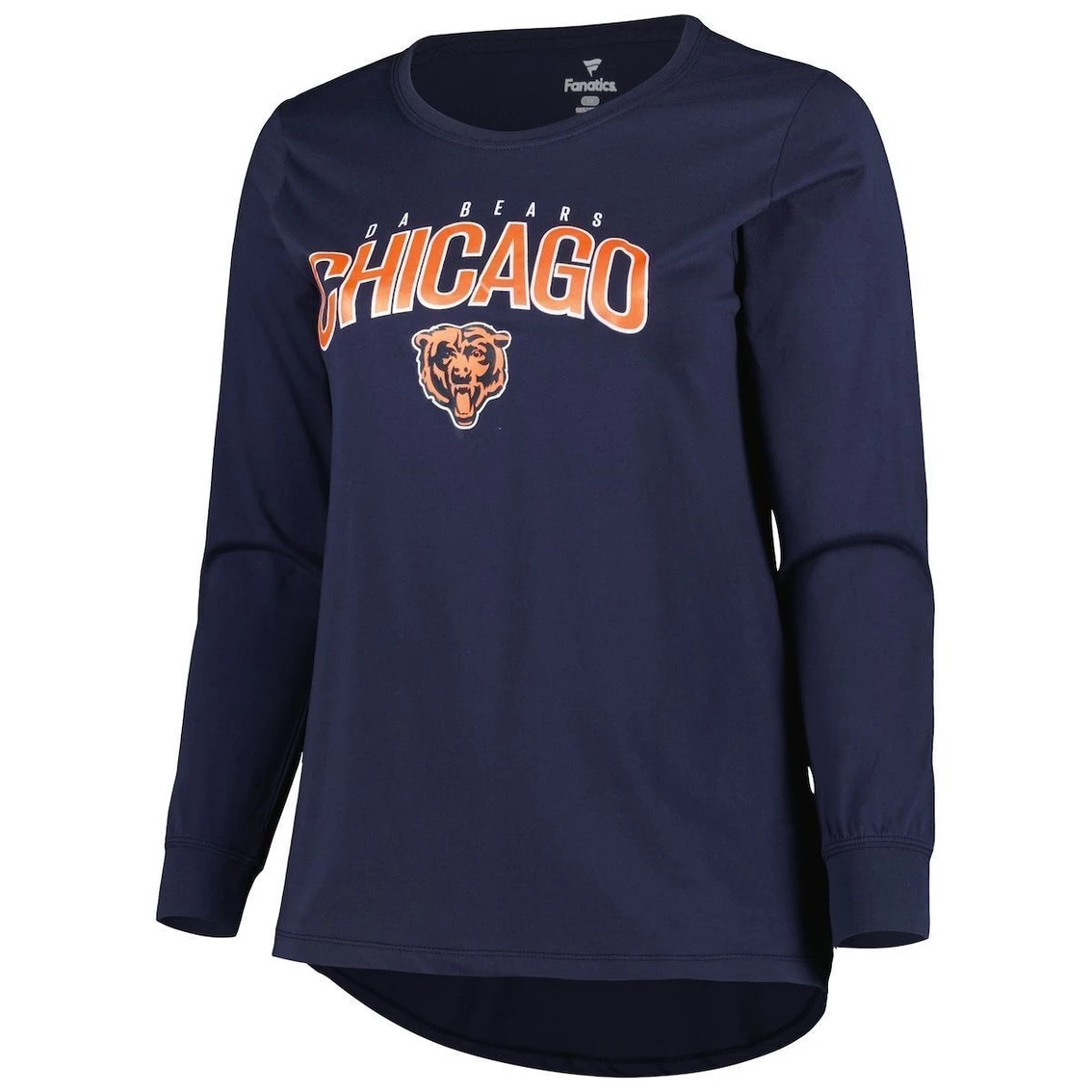 Best reviews of β¨ Women's Fanatics Branded Navy Chicago Bears Plus Size Measure Distance Scoop Neck Long Sleeve T-Shirt π - Image 3