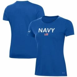 Brand new 😍 Women's Under Armour Royal Navy Midshipmen 2022 Special Games NASA T-Shirt 😀