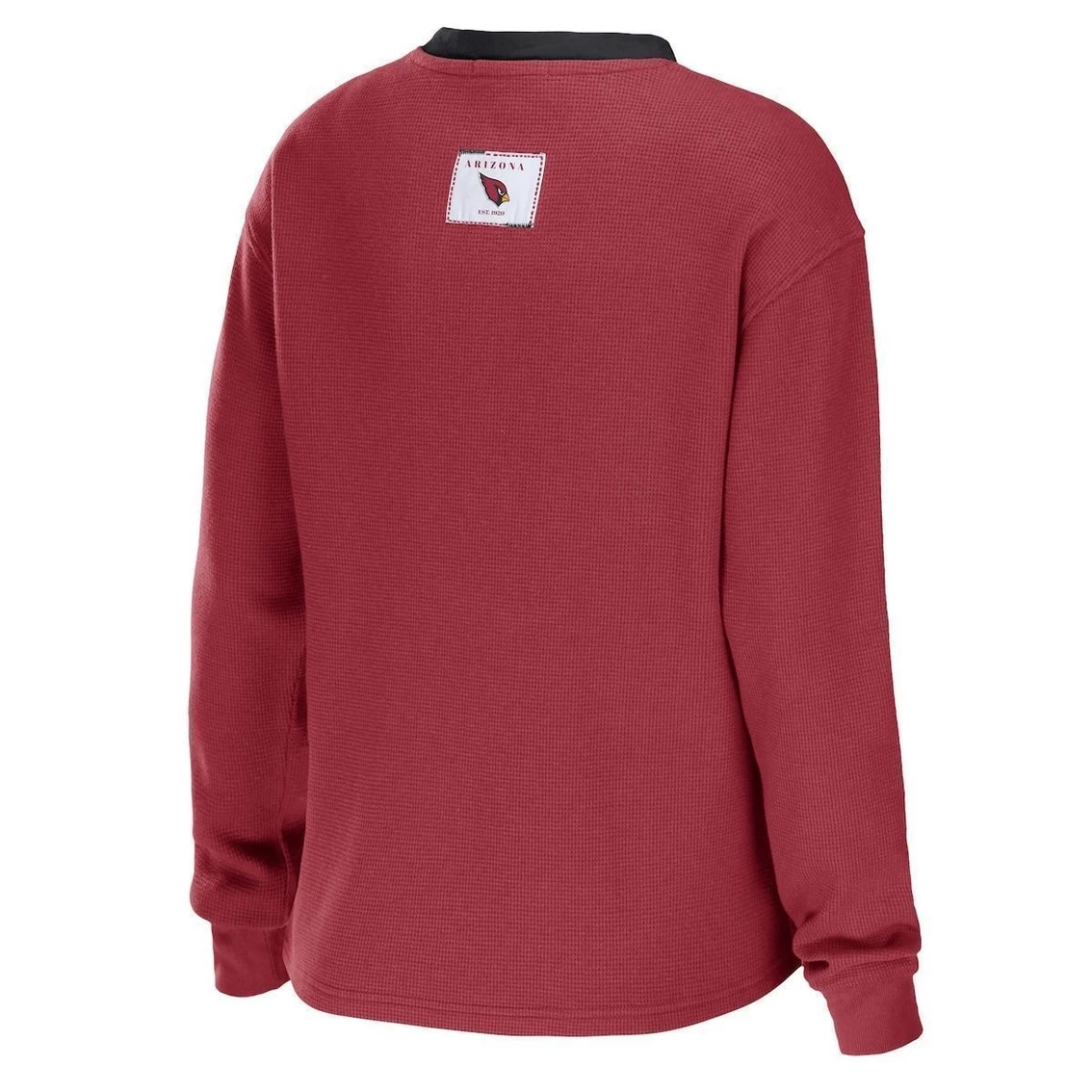 Flash Sale π₯° Women's WEAR By Erin Andrews Cardinal Arizona Cardinals Waffle Henley Long Sleeve T-Shirt 𧨠- Image 4