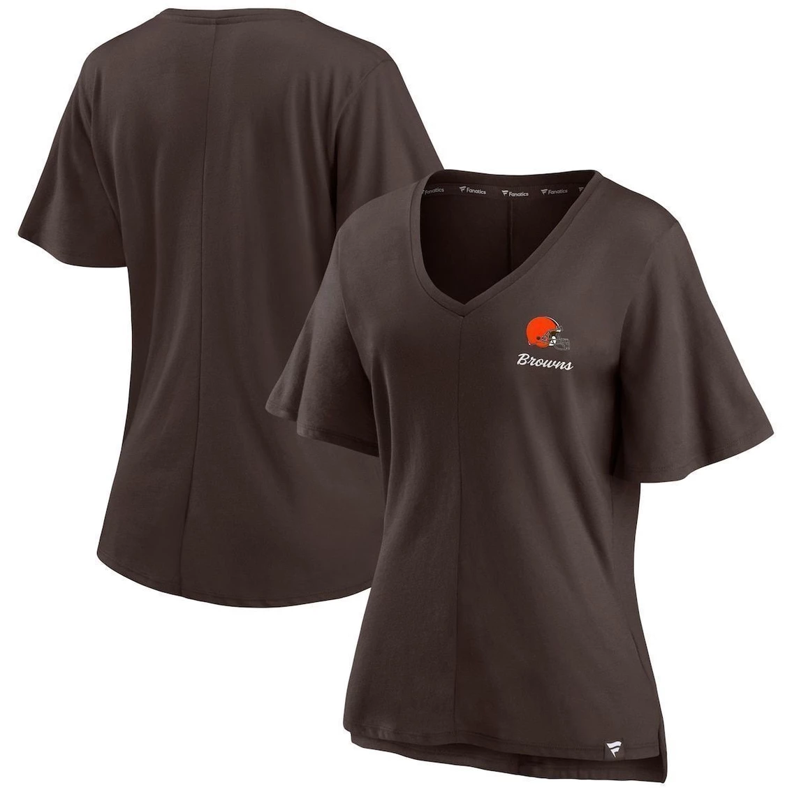 Cheap π Women's Fanatics Branded Brown Cleveland Browns Southpaw Flutter V-Neck T-Shirt β€οΈ
