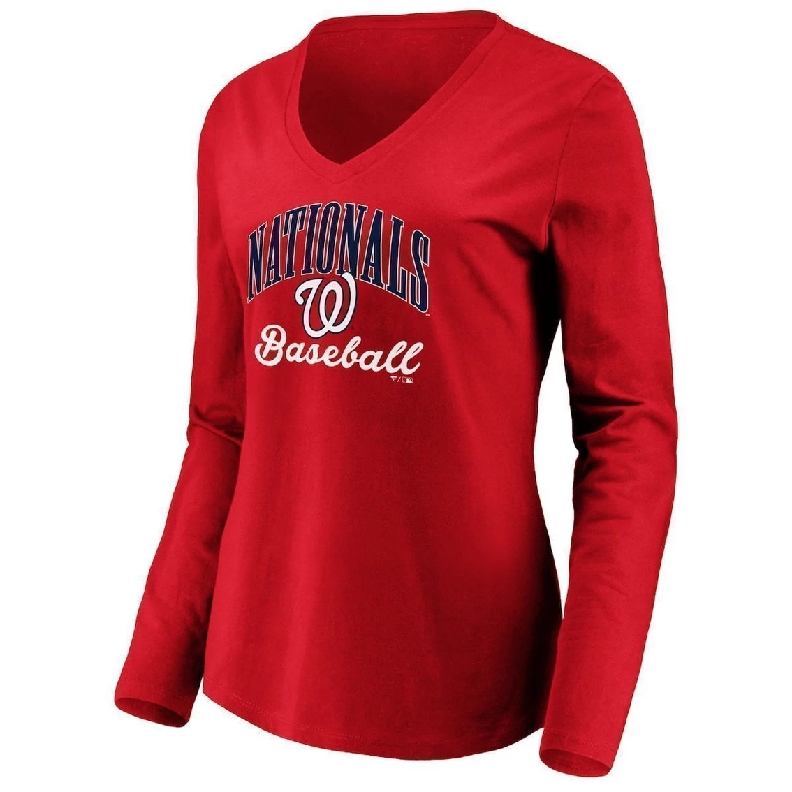 Best reviews of π₯ Women's Fanatics Branded Red Washington Nationals Victory Script V-Neck Long Sleeve T-Shirt β€οΈ - Image 3