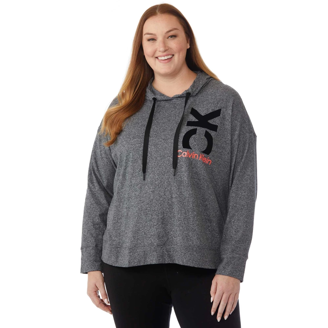 Budget π Calvin Klein Performance Plus Size Logo Pullover Hoodie π€©