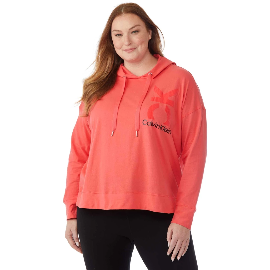 Budget π Calvin Klein Performance Plus Size Logo Pullover Hoodie π€© - Image 3