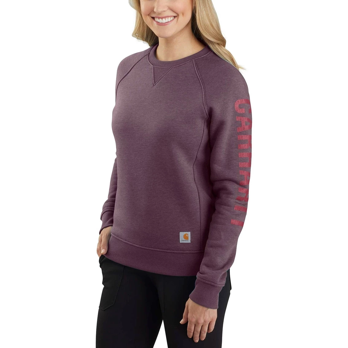 Buy π Carhartt Relaxed Fit Midweight Crewneck Block Logo Sleeve Graphic Sweatshirt π - Image 2