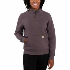 Hot Sale ❤️ Carhartt Relax Fit Half Zip Sweatshirt 🛒