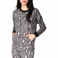 New 😀 Michael Kors Snake Waffle Pocket Pullover 🌟