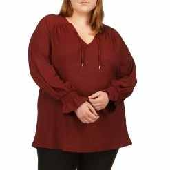 Brand new π Michael Kors Plus Size Solid Raglan Peasant Tunic Top β