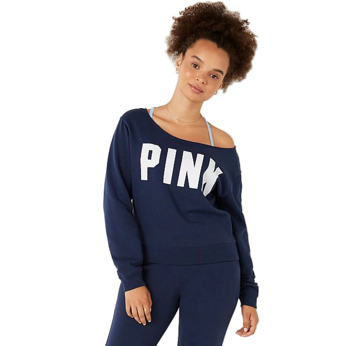 New β Victoria's Secret PINK Everyday Lounge Crop Crew β - Image 3