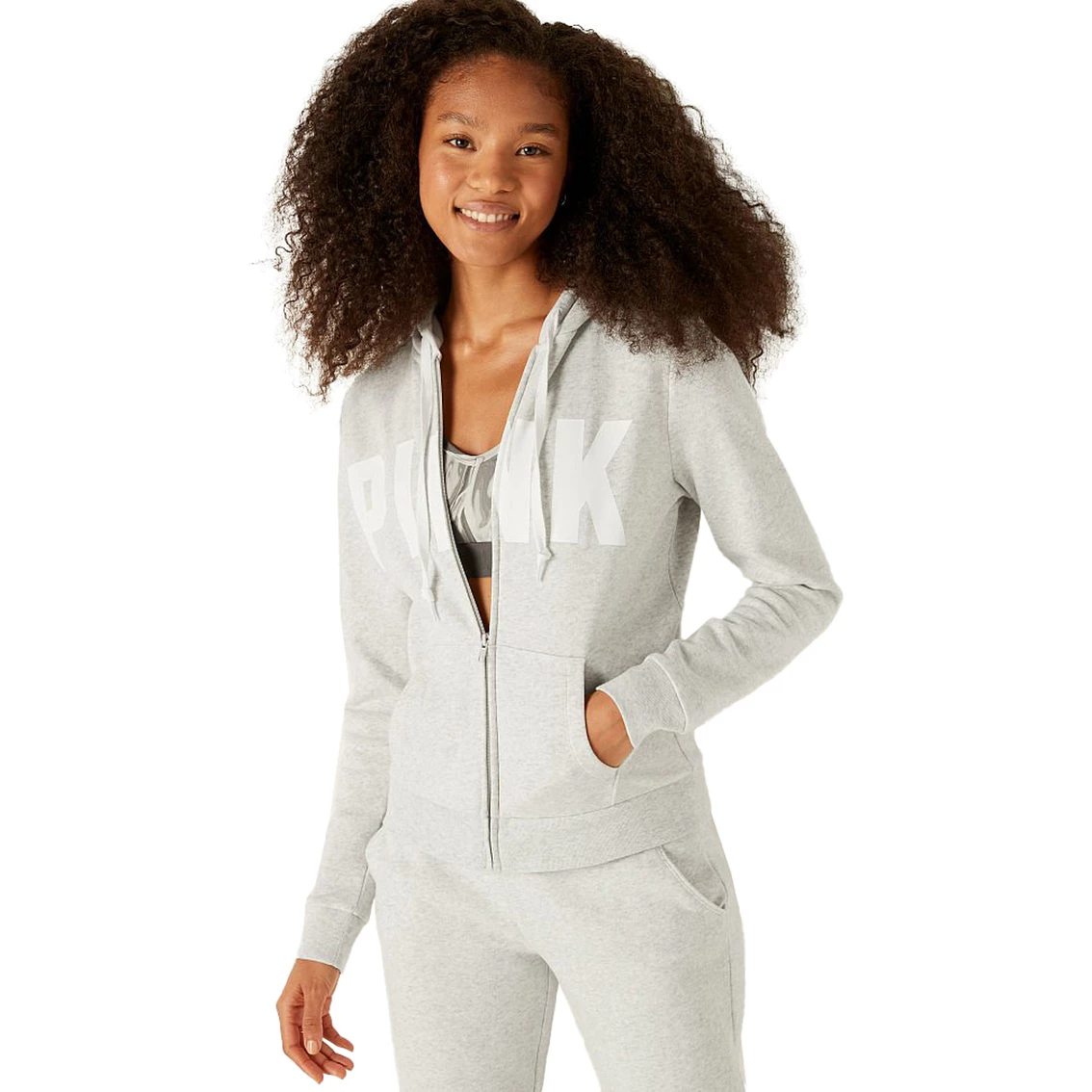 Brand new β¨ PINK Victoria's Secret Everyday Lounge Perfect Full Zip Hoodie β