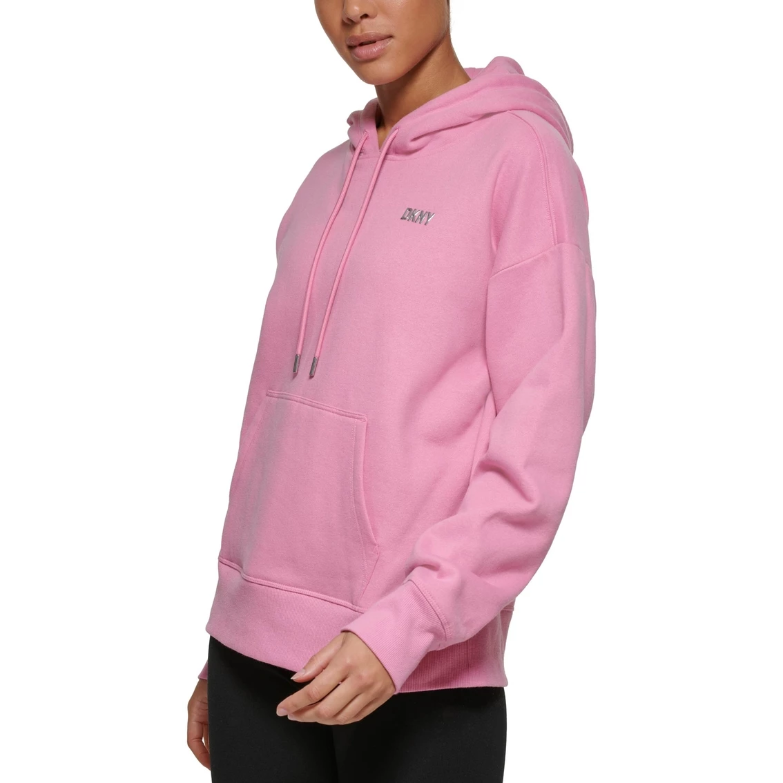 Cheap 𧨠DKNY Sport Metallic Logo Kangaroo Pocket Hoodie ⨠- Image 2