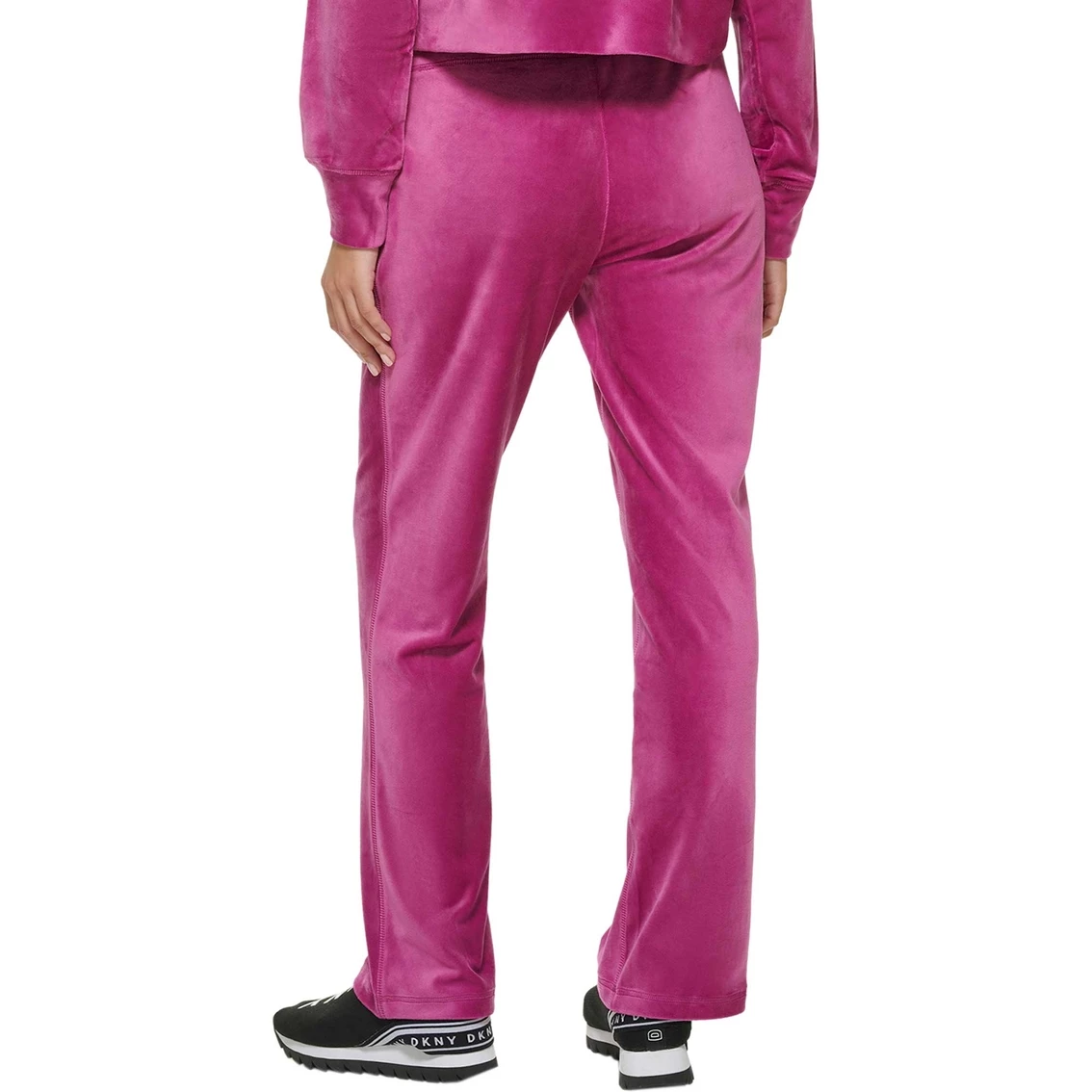 Best deal π DKNY Sport Rhinestone Logo Platinum Velour Full Zip Hoodie π₯ - Image 2