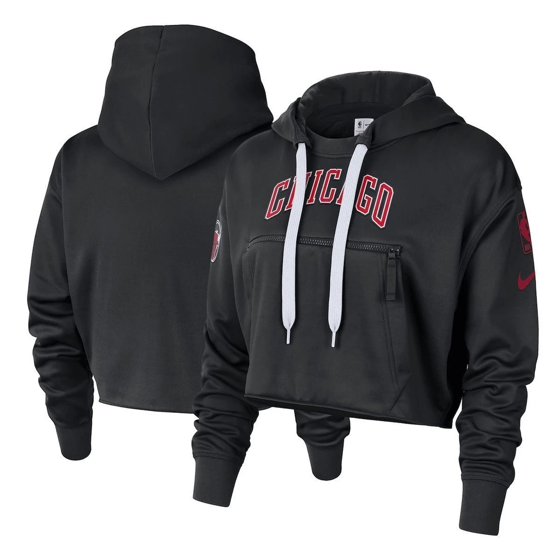 Budget π€© Women's Nike Black Chicago Bulls 2022/23 City Edition Courtside Pullover Hoodie π―