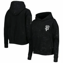 Best reviews of 🔔 Women's The Wild Collective Black San Francisco Giants Marble Pullover Hoodie ⭐