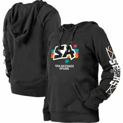 Deals 🔥 Women's New Era Black San Antonio Spurs 2022/23 City Edition Pullover Hoodie 🥰