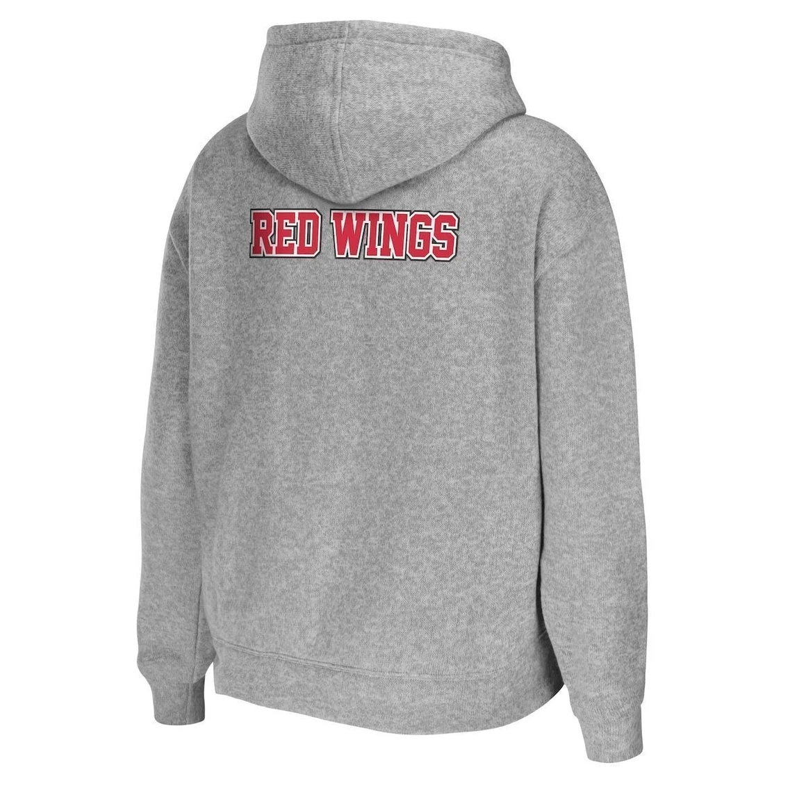 Best Sale π Women's WEAR By Erin Andrews Heather Gray Detroit Red Wings Full-Zip Hoodie π - Image 4