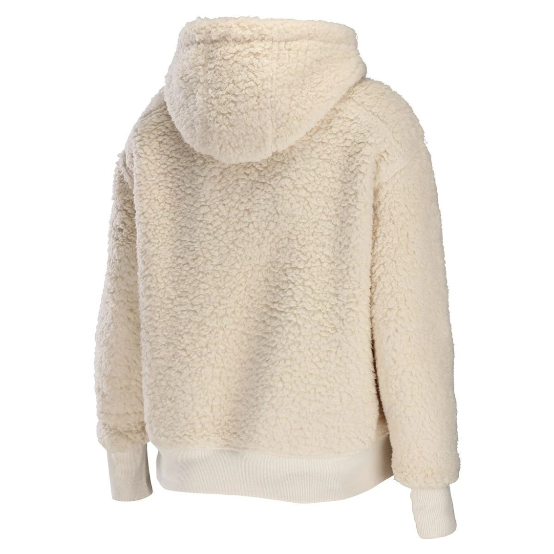 Top 10 π Women's WEAR By Erin Andrews Cream Tampa Bay Buccaneers Sherpa Half-Zip Hoodie π₯° - Image 4
