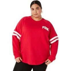 Discount 😍 Victoria's Secret Pink Varsity Raglan Stripe Pullover 👏