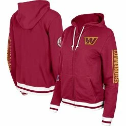 Brand new π Women's New Era Burgundy Washington Commanders Elite Pack Full-Zip Hoodie π
