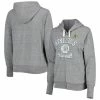 Brand new 🛒 Women's Touch Gray Oakland Athletics Training Camp Tri-Blend Full-Zip Hoodie 👍