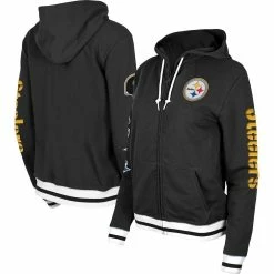Brand new π Women's New Era Black Pittsburgh Steelers Elite Pack Full-Zip Hoodie π