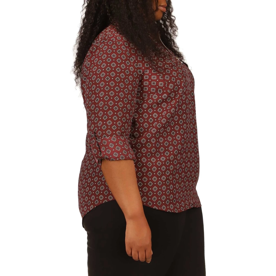 New π Michael Kors Plus Size PJ Foulard Lock Zip π Shirt π₯° - Image 3