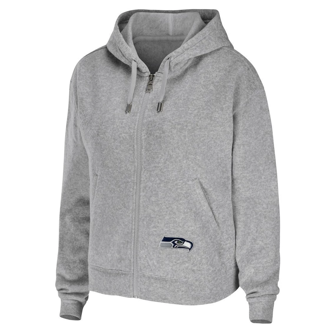 Deals π Women's WEAR By Erin Andrews Heathered Gray Seattle Seahawks Team Full-Zip Hoodie β¨ - Image 3