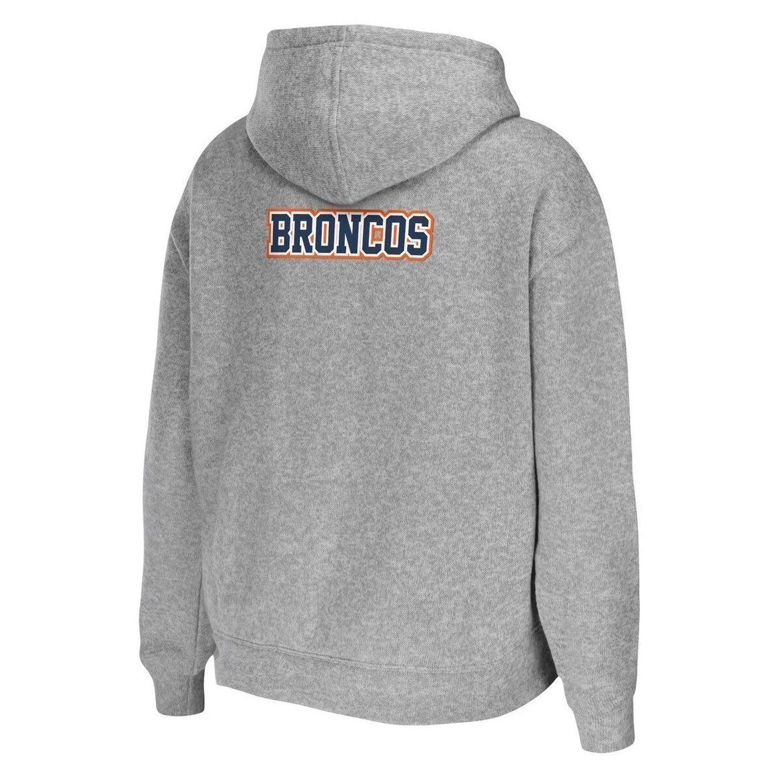 Discount π Women's WEAR By Erin Andrews Heathered Gray Denver Broncos Team Full-Zip Hoodie βοΈ - Image 4