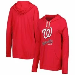 Cheap 💯 Women's Touch Red Washington Nationals Pre-Game Raglan Pullover Hoodie 👍