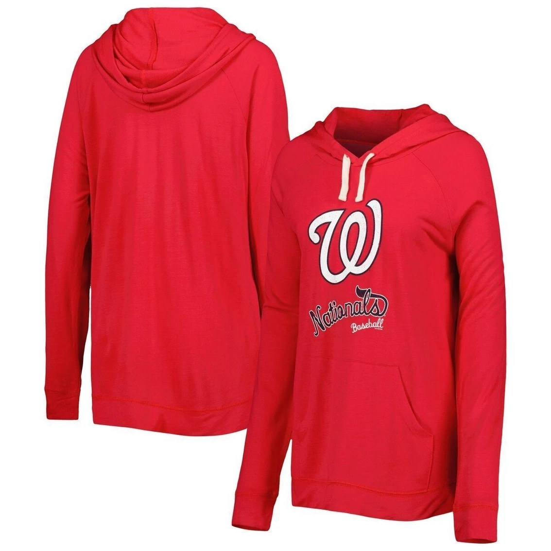 Cheap π― Women's Touch Red Washington Nationals Pre-Game Raglan Pullover Hoodie π - Image 2