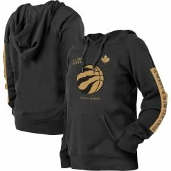 Cheap π Women's New Era Black Toronto Raptors 2022/23 City Edition Raglan Pullover Hoodie β€οΈ