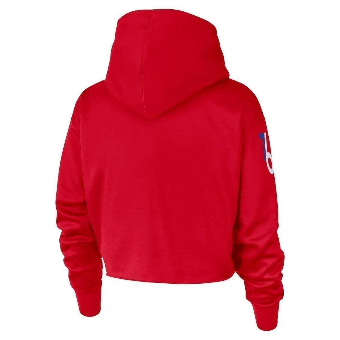 Brand new β Women's Nike Red Philadelphia 76ers 2022/23 City Edition Courtside Pullover Hoodie π₯ - Image 4