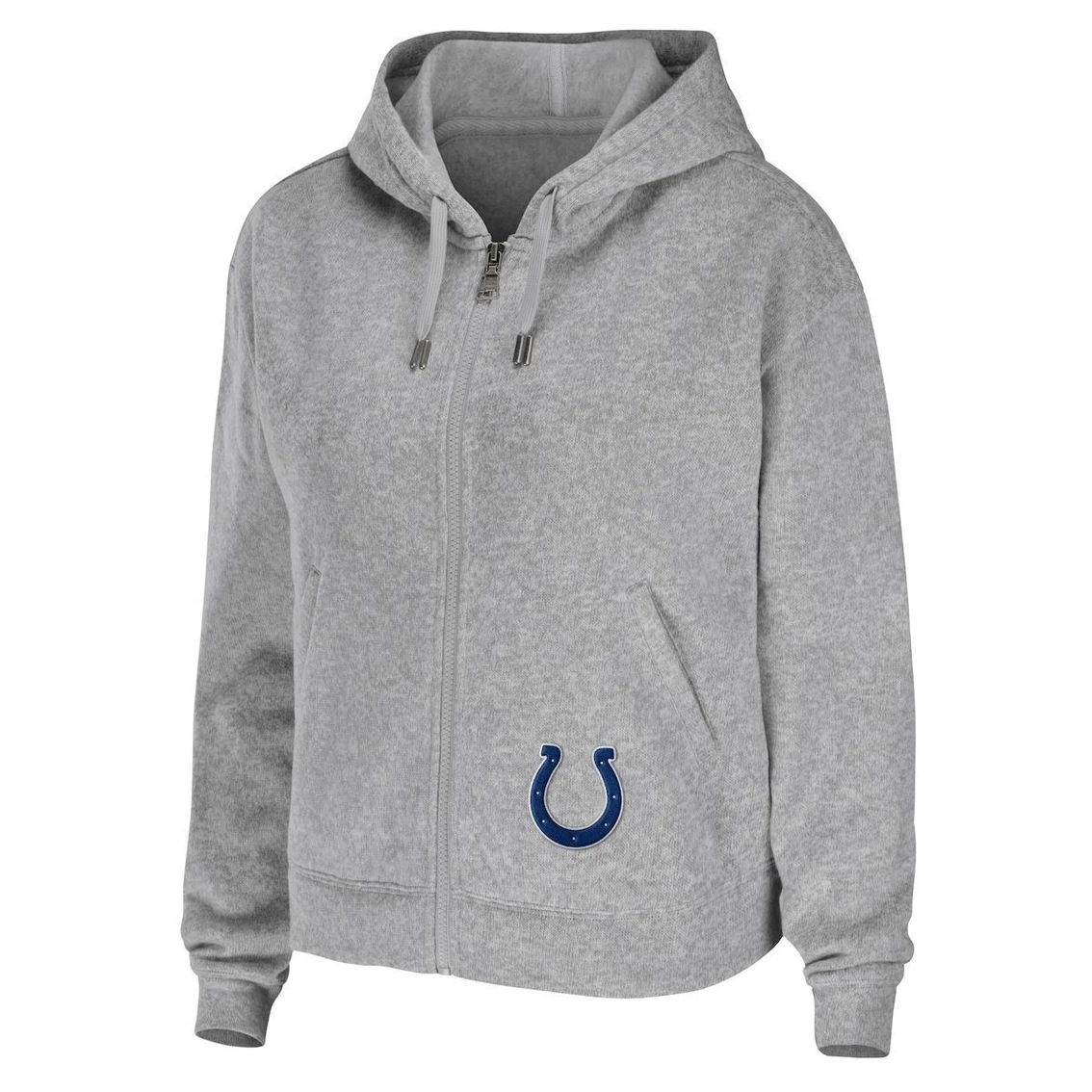 Flash Sale π Women's WEAR By Erin Andrews Heathered Gray Indianapolis Colts Team Full-Zip Hoodie π - Image 3