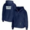 Best Sale 👏 Women's WEAR By Erin Andrews Deep Sea Blue Seattle Kraken Full-Zip Hoodie 🔥