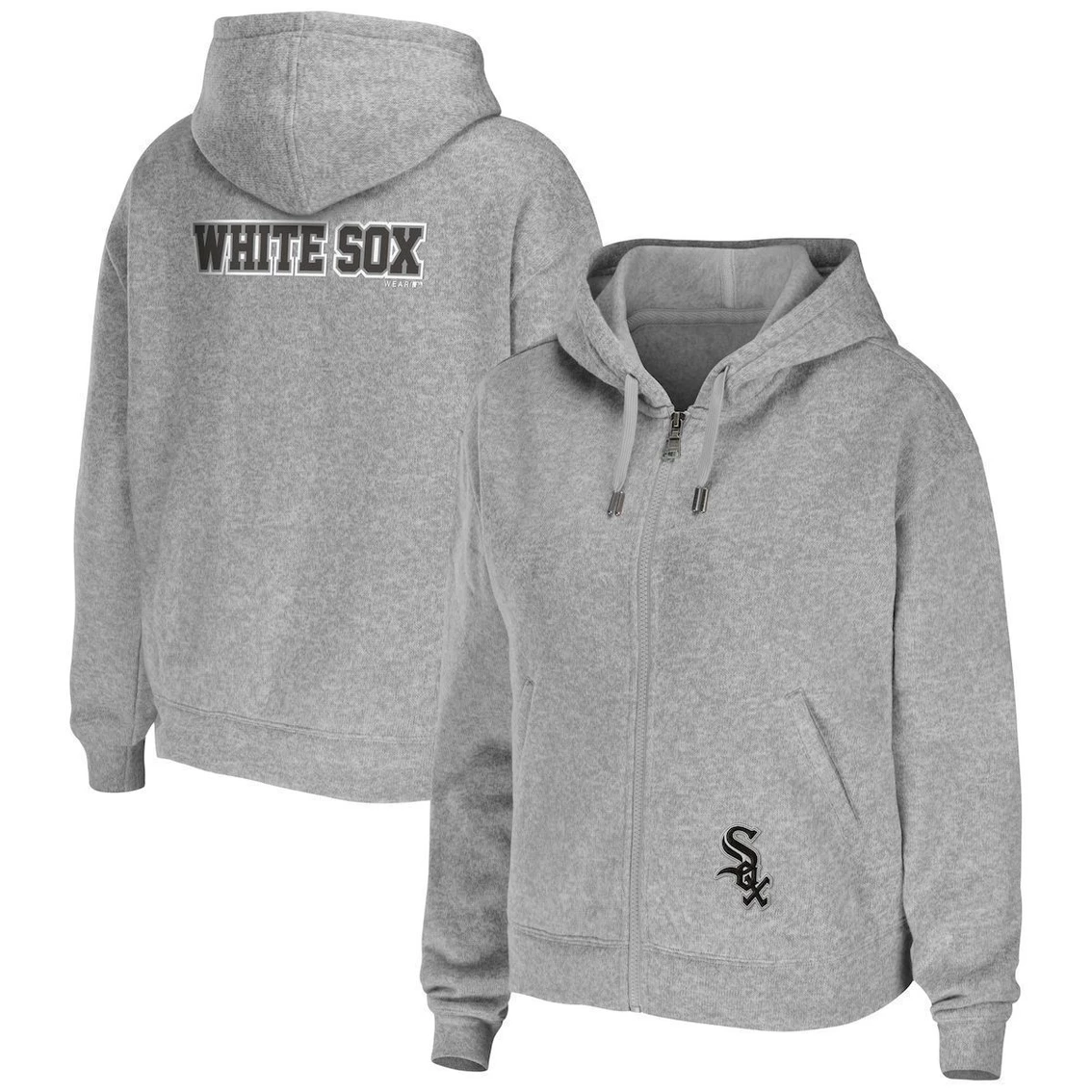 Best reviews of π€© Women's WEAR By Erin Andrews Heather Gray Chicago White Sox Full-Zip Hoodie β¨ - Image 2