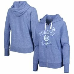 Promo 😉 Women's Touch Royal Los Angeles Dodgers Training Camp Tri-Blend Full-Zip Hoodie 🤩