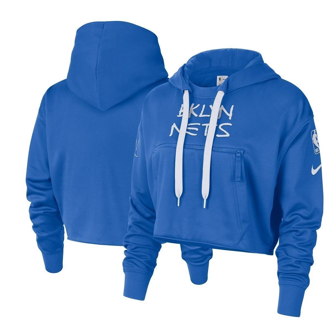Cheapest π Women's Nike Royal Brooklyn Nets 2022/23 City Edition Courtside Pullover Hoodie β¨ - Image 2