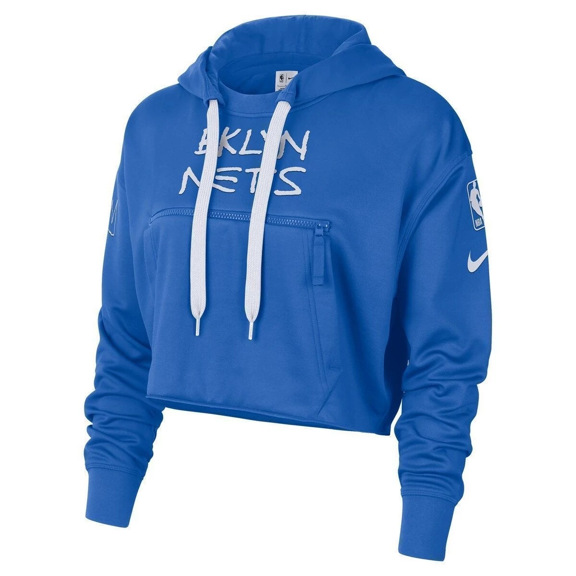 Cheapest π Women's Nike Royal Brooklyn Nets 2022/23 City Edition Courtside Pullover Hoodie β¨ - Image 3