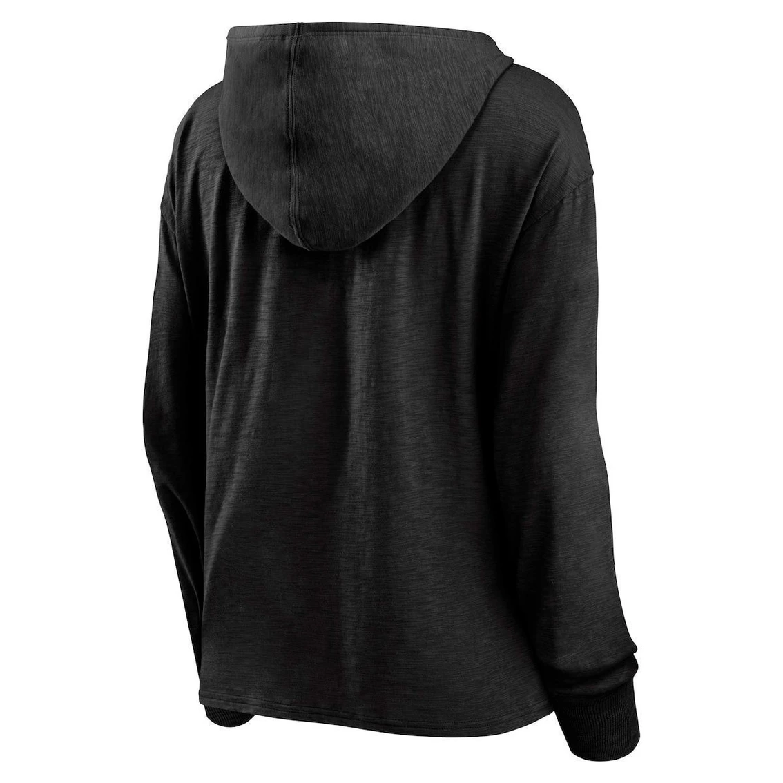 Wholesale π Women's Fanatics Branded Black Chicago Blackhawks Heritage Salvation Waffle Pullover Hoodie 𧨠- Image 4