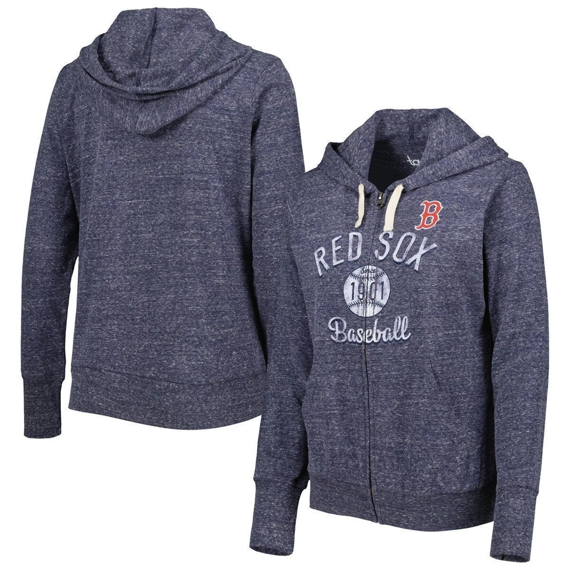Coupon π₯ Women's Touch Navy Boston Red Sox Training Camp Tri-Blend Full-Zip Hoodie π