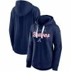 Coupon 🛒 Women's Fanatics Branded Heathered Navy Atlanta Braves Set To Fly Pullover Hoodie ✨