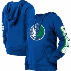 Deals 💯 Women's New Era Blue Dallas Mavericks 2022/23 City Edition Pullover Hoodie 🥰