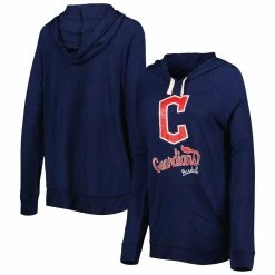 Best reviews of 🥰 Women's Touch Navy Cleveland Guardians Pre-Game Raglan Pullover Hoodie 😉