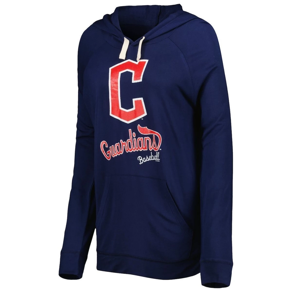 Best reviews of π₯° Women's Touch Navy Cleveland Guardians Pre-Game Raglan Pullover Hoodie π - Image 3