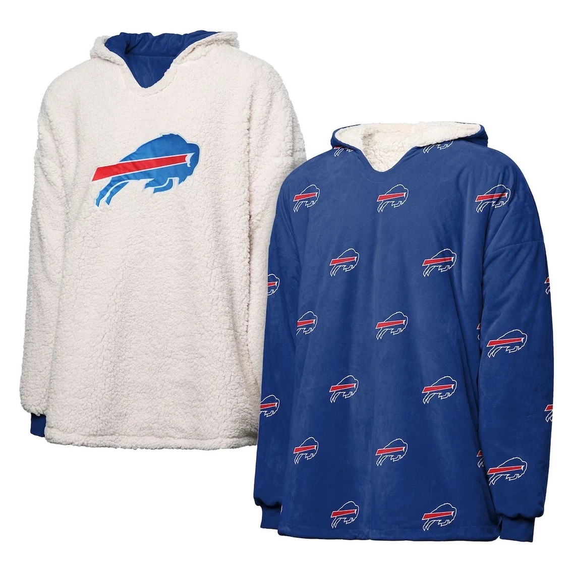 Brand new π FOCO Buffalo Bills Repeat Print Reversible Hoodeez π₯°