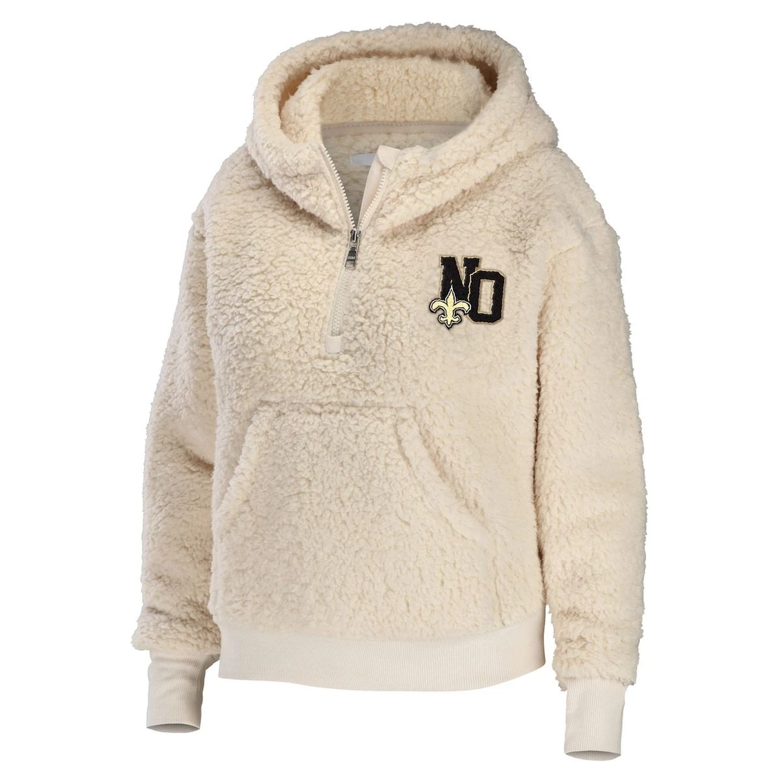 Brand new π Women's WEAR By Erin Andrews Cream New Orleans Saints Sherpa Half-Zip Hoodie βοΈ - Image 3