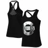 Flash Sale ✔️ Women's The Wild Collective Black Chicago Cubs Tonal Athleisure Racerback Tank Top 🤩