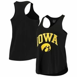 Outlet π Boxercraft π© Women's Black Iowa Hawkeyes Essential Racerback Tank Top π