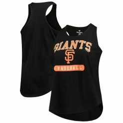 Wholesale ⭐ Profile 👩 Women's Black San Francisco Giants Plus Size Racerback Tank Top ❤️