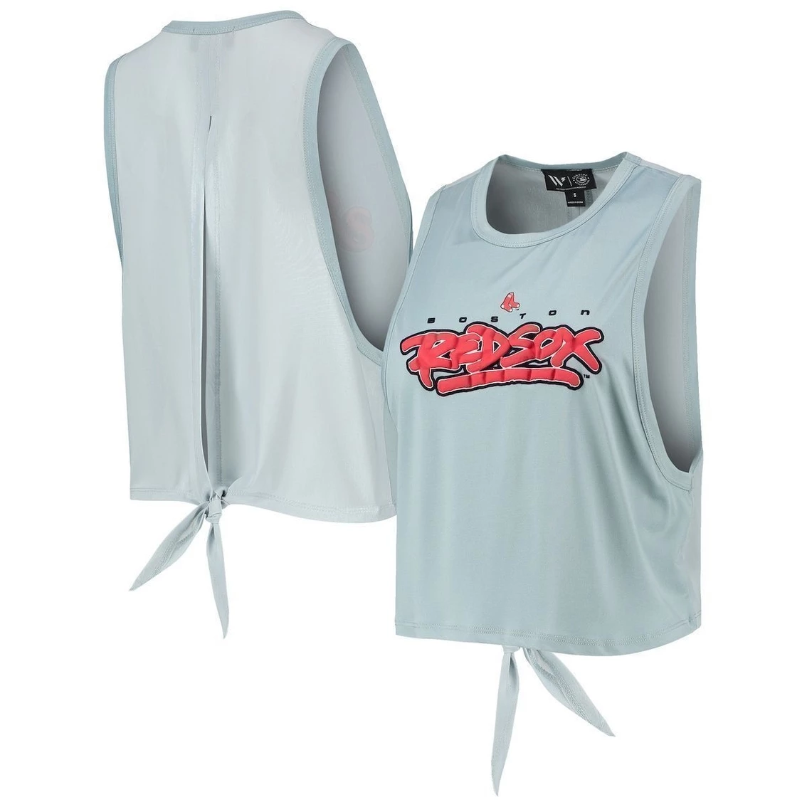 Best Pirce β Women's The Wild Collective Light Blue Boston Red Sox Open Back Twist-Tie Tank Top π